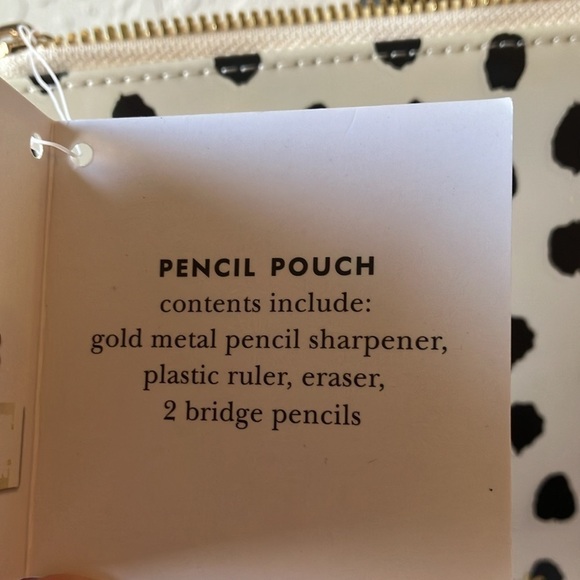 Kate Spade: Pencil Pouch & Strike Gold Sticky Note Set-Lot of 7 - Picture 3 of 16